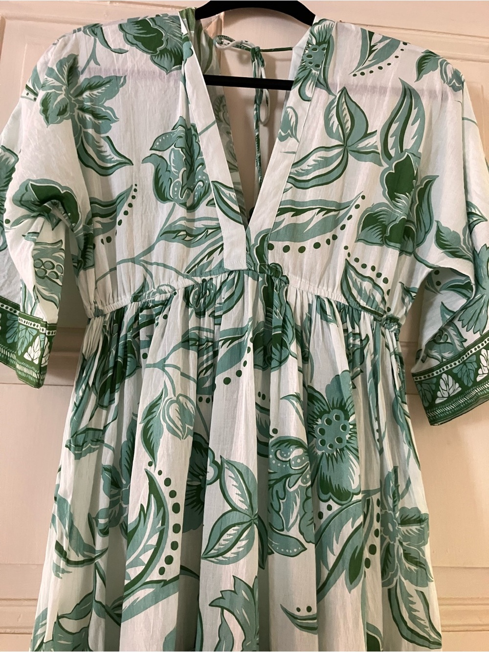 HAUTE HIPPIE Green Floral maxi dress - Picture 3 of 9